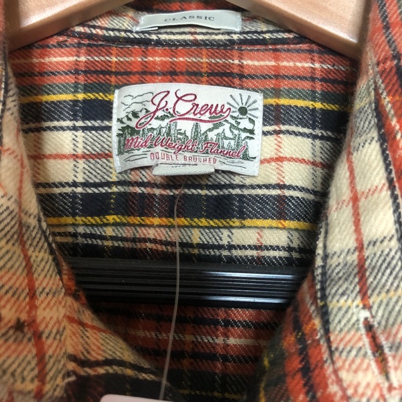 JCREW Midweight flannel workshirt in plaid; NWT - Picture 2 of 4